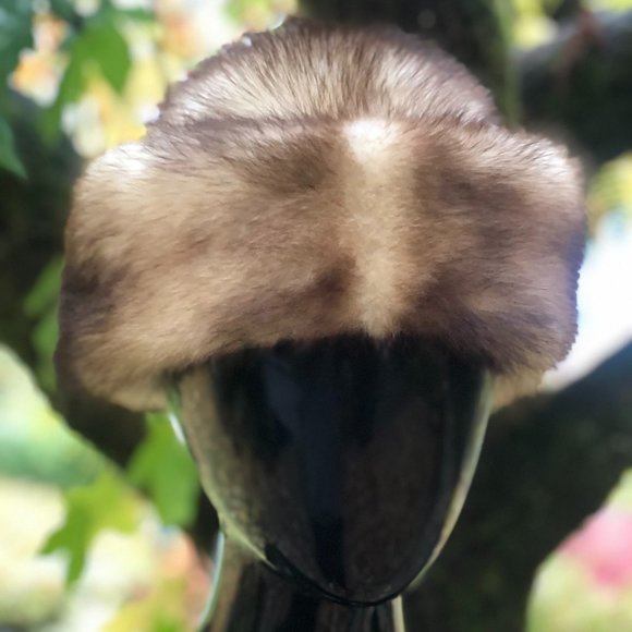 Vintage 1960s Mink & Ferret Pillowbox Genuine Fur Hat #SlavicCore main image 4